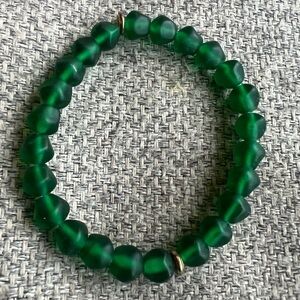 Noonday Green Beaded Bracelet